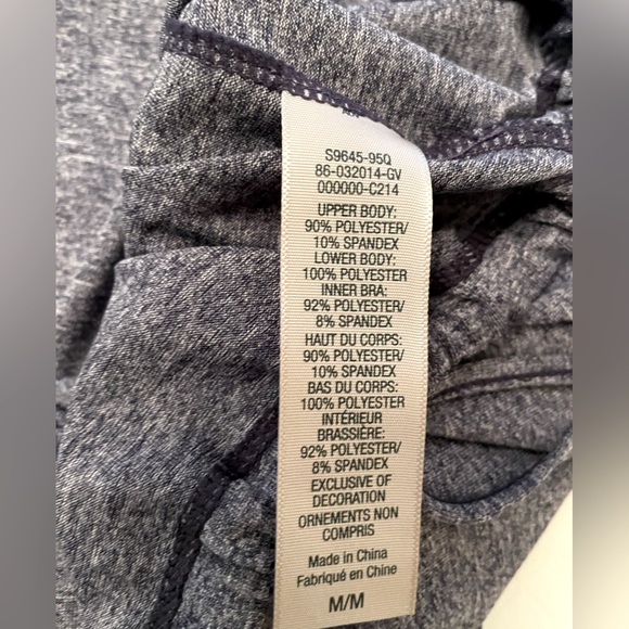 Champion Medium dark heather blue & Navy bra with a Racer back style tank top. - Picture 5 of 6